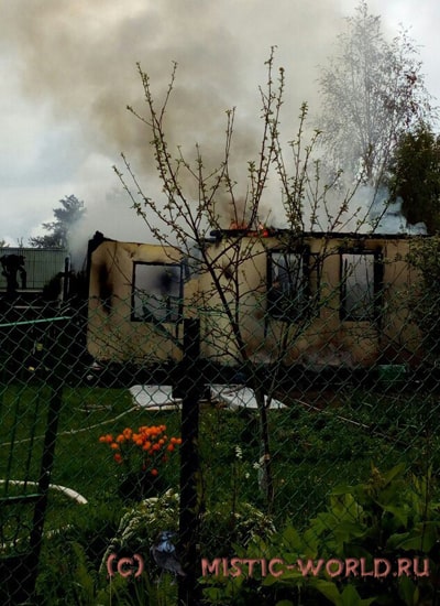 дом после пожара